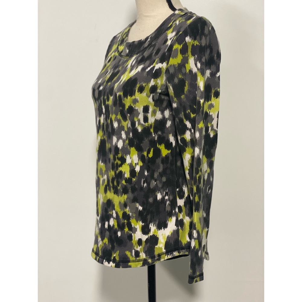 D & Co. Active Sweatshirt Black & Green Size XXS - Picture 2 of 4